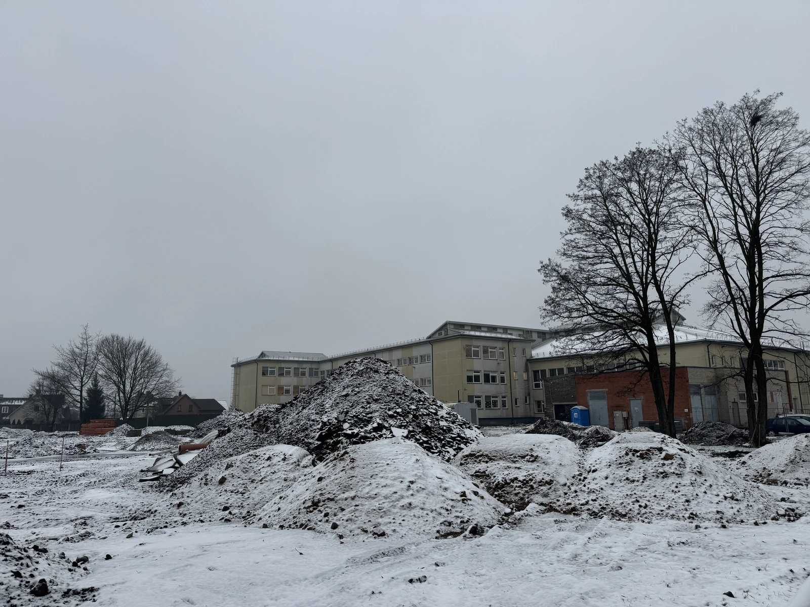 Jovarų mokykla. Stadiono rekonstravimo darbai