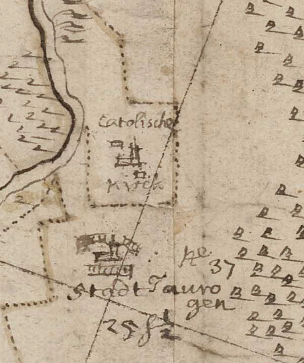 Tauragės miesto vaizdavimas J. Naronskio žemėlapio variantuose 1653 m.