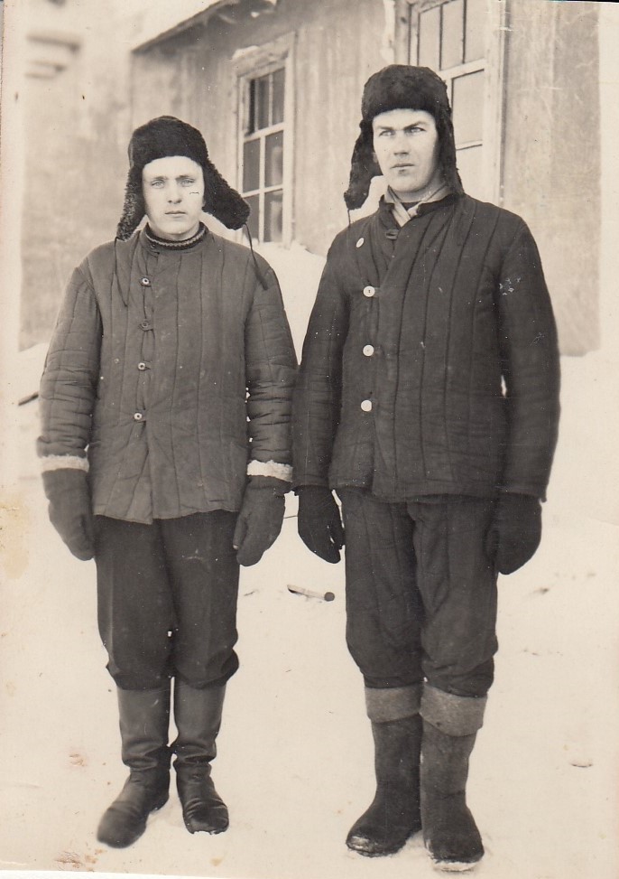 Steponas Kubilius su Konstantinu Jovaiša. Vorkuta 