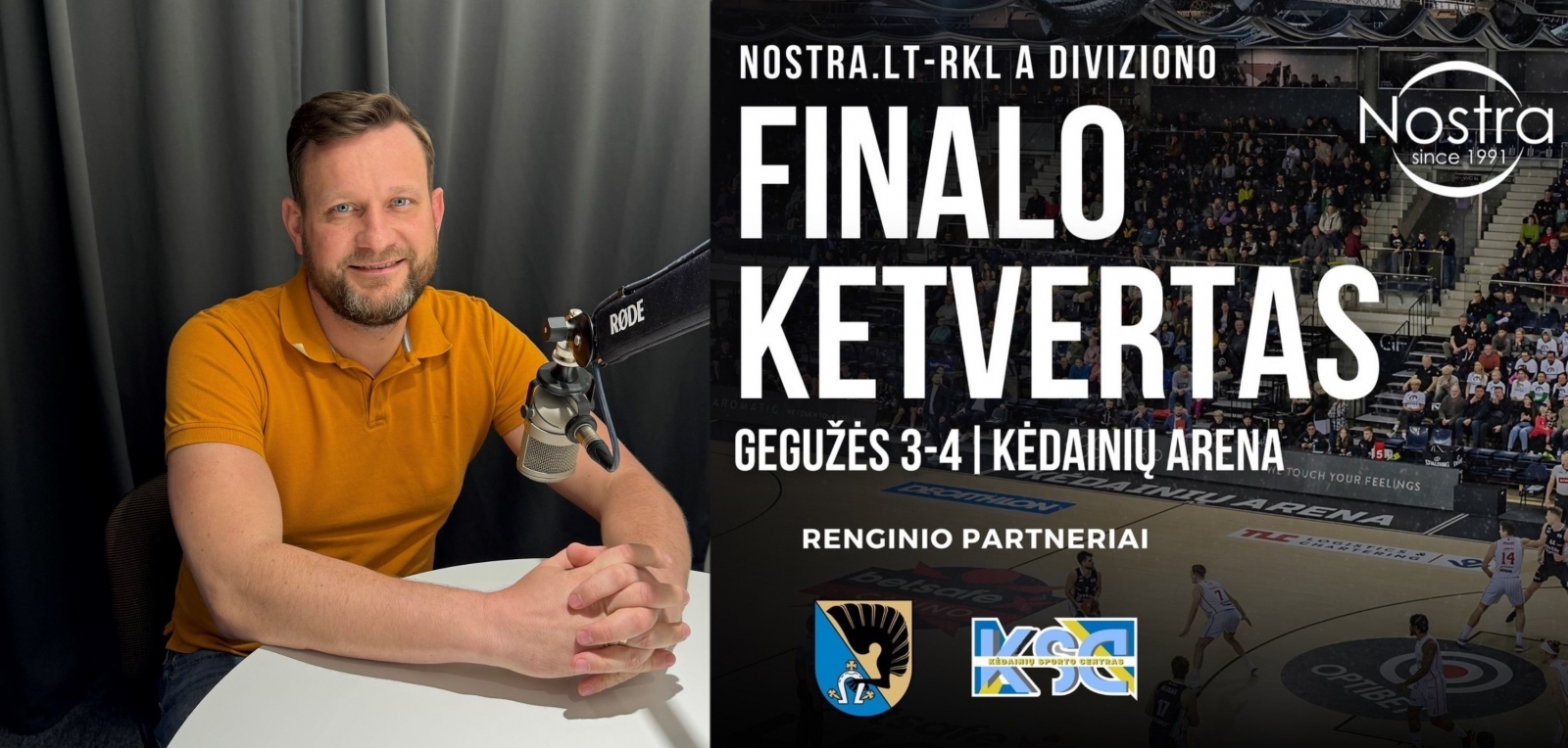 Jau šį savaitgalį Nostra.lt - RKL finalo ketvertas