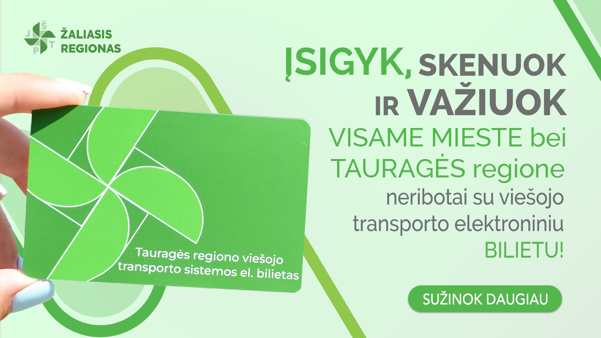 Jau galima įsigyti Tauragės regiono viešojo transporto sistemos elektroninį bilietą