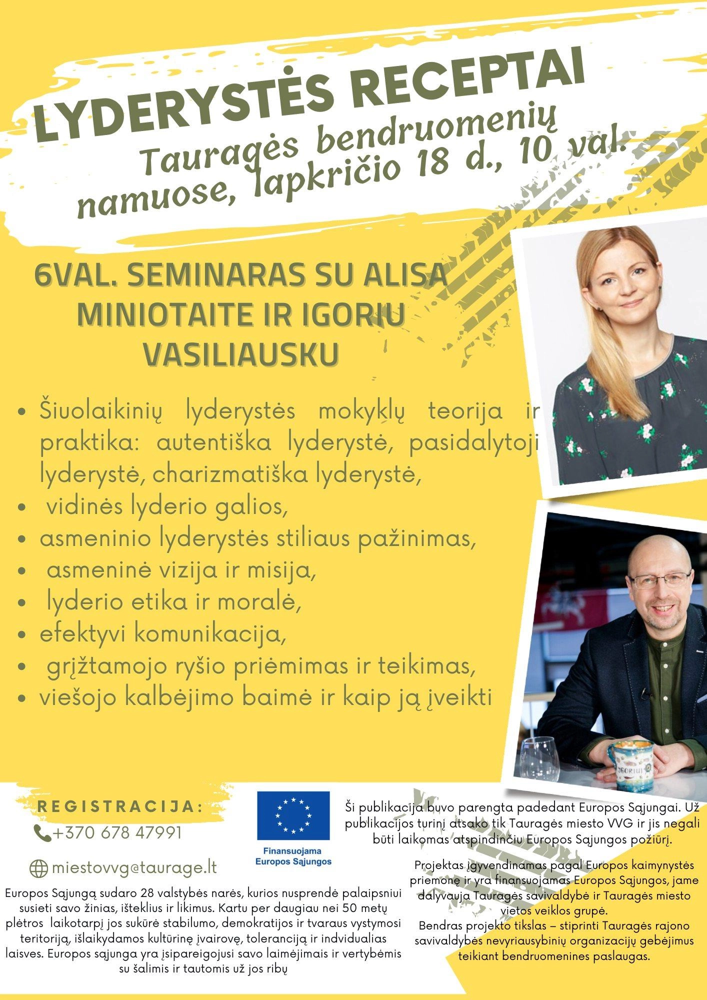 Apie efektyvią lyderio komunikaciją ir savybes – penktadienio mokymuose