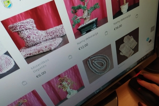 Bendruomenė sukūrė puslapį, kuriame kaimo gyventojai gali prekiauti savo gaminiais