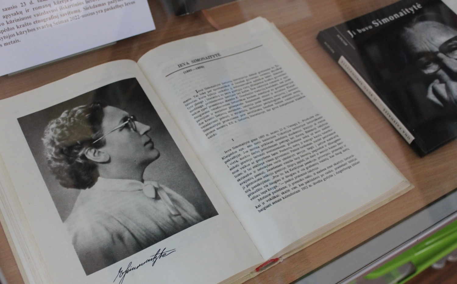 Bibliotekoje – paroda, skirta Mažosios Lietuvos metraštininkei Ievai Simonaitytei