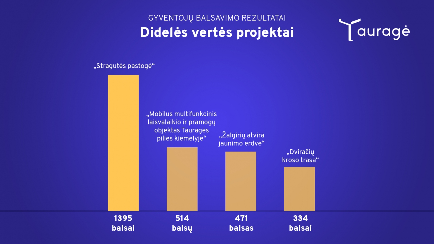 Dalyvaujamasis biudžetas: paskelbtos daugiausia gyventojų dėmesio sulaukusios iniciatyvos