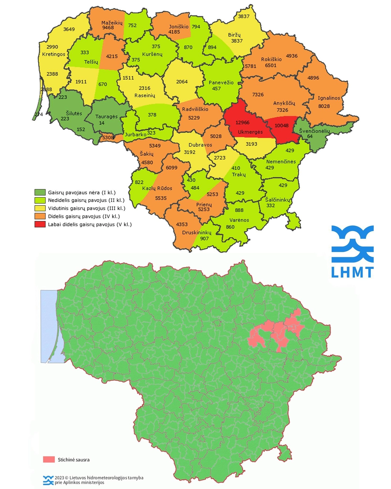 Daugiausiai lietaus sulaukėme Tauragėje ir Pagėgiuose