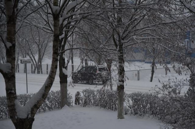 Eismo sąlygas sunkina snygis
