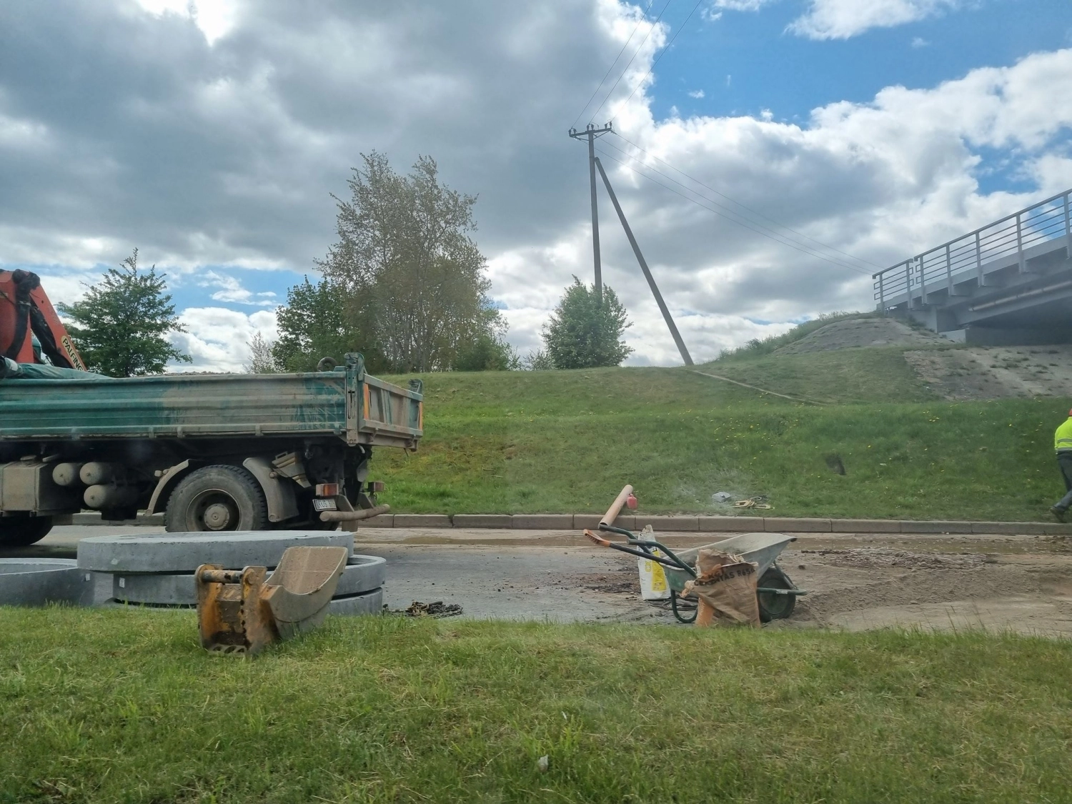 Gedimino gatvėje vyksta intensyvūs remonto darbai