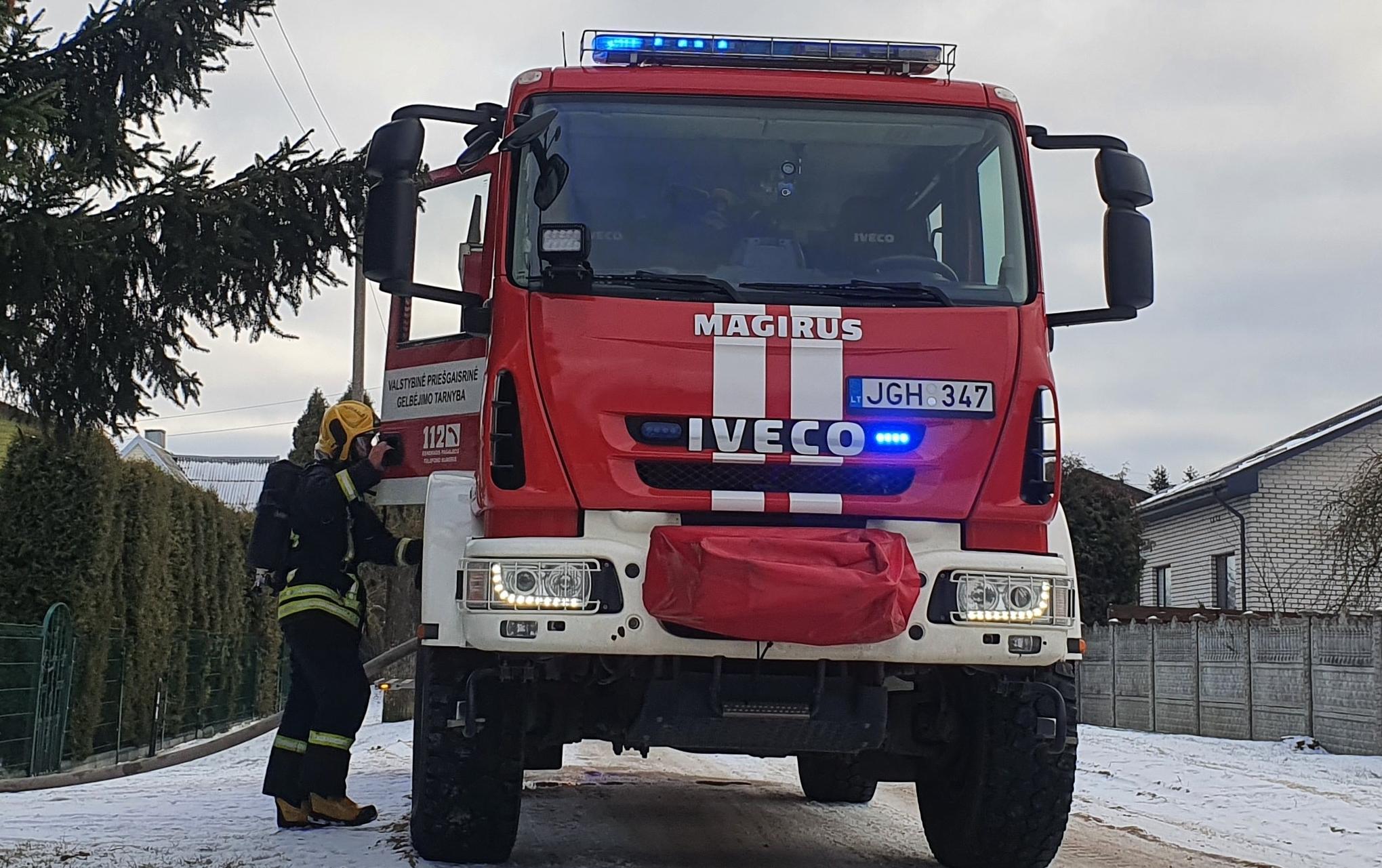 Kilusį gaisrą numalšino gyventojai