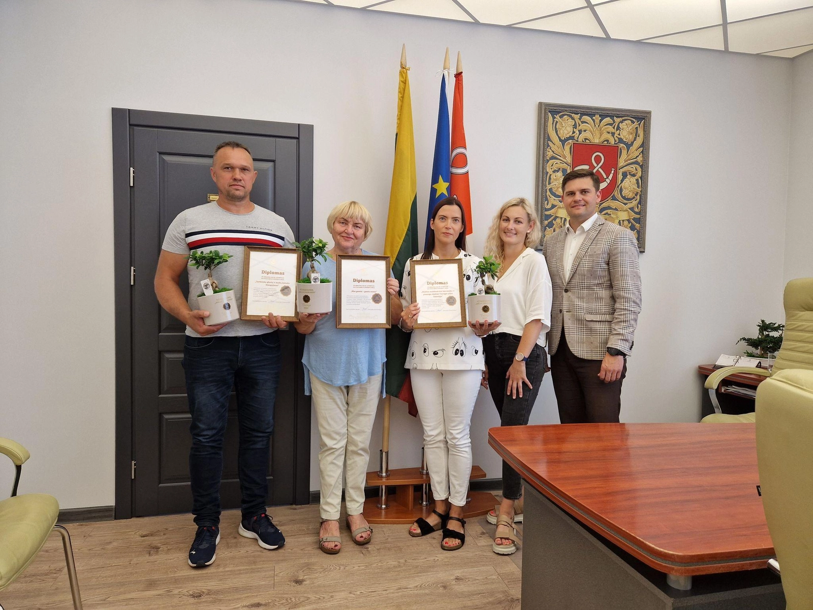 Konkurso „Idėja Tauragei“ nugalėtojams – diplomai