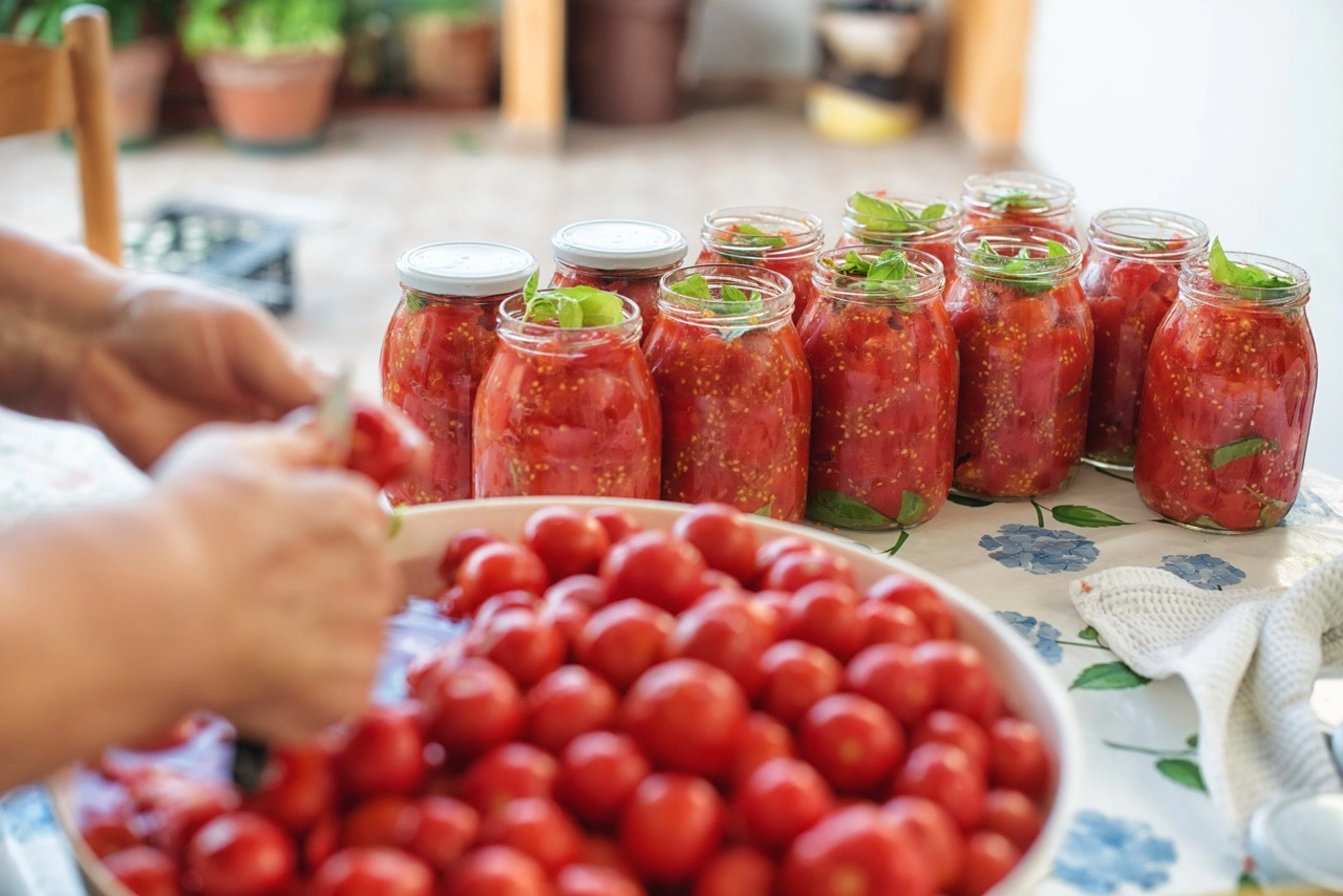 Konservuoti pomidorai per 10 minučių – šitaip paruošti