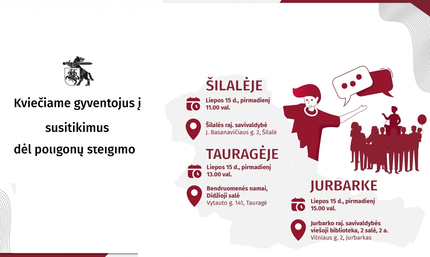 Krašto apsaugos ministerija kviečia Jurbarko, Šilalės ir