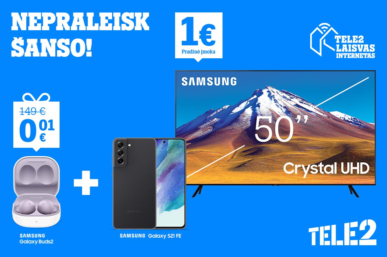 Metus pradėkite su puikiomis nuolaidomis: pasinaudokite „Tele2“ pasiūlymais