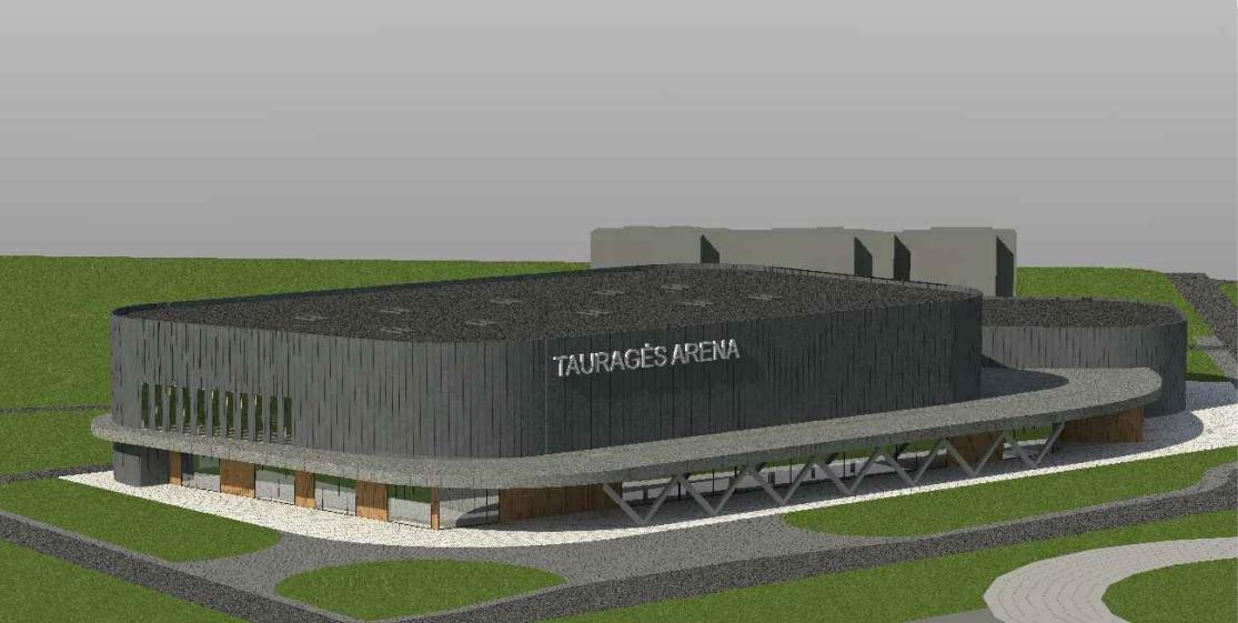 Modernios arenos statyboms rangovo kol kas neranda