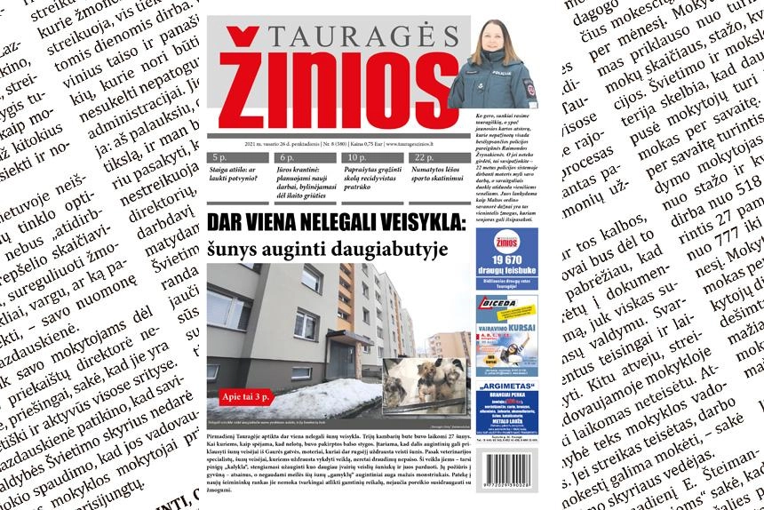 Naujausiame numeryje – dar viena nelegali veisykla: šunys auginti daugiabutyje
