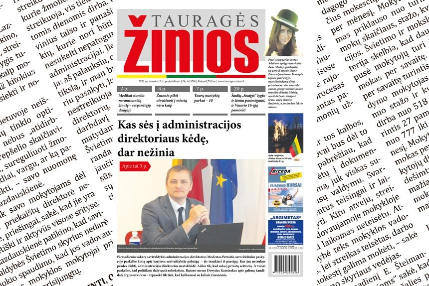 Naujausias numeris: kas sės į administracijos direktoriaus kėdę, dar nežinia