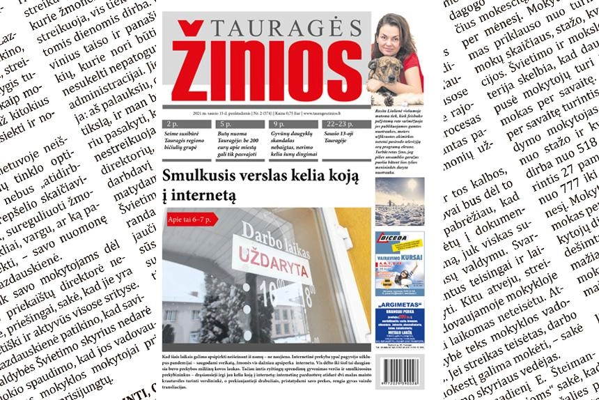 Naujausias numeris: smulkusis verslas kelia koją į internetą