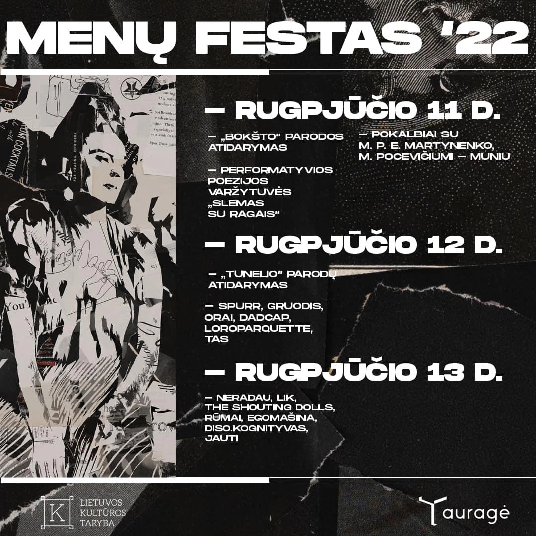 Paskutinį vasaros mėnesį – „Menų festas’22“