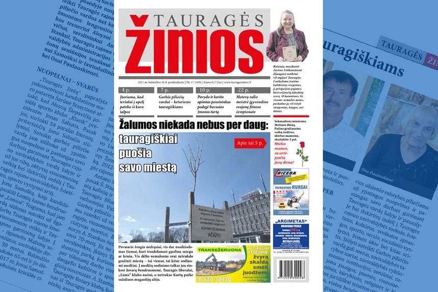Paskutiniame mėnesio numeryje: „Žalumos niekada nebus pe