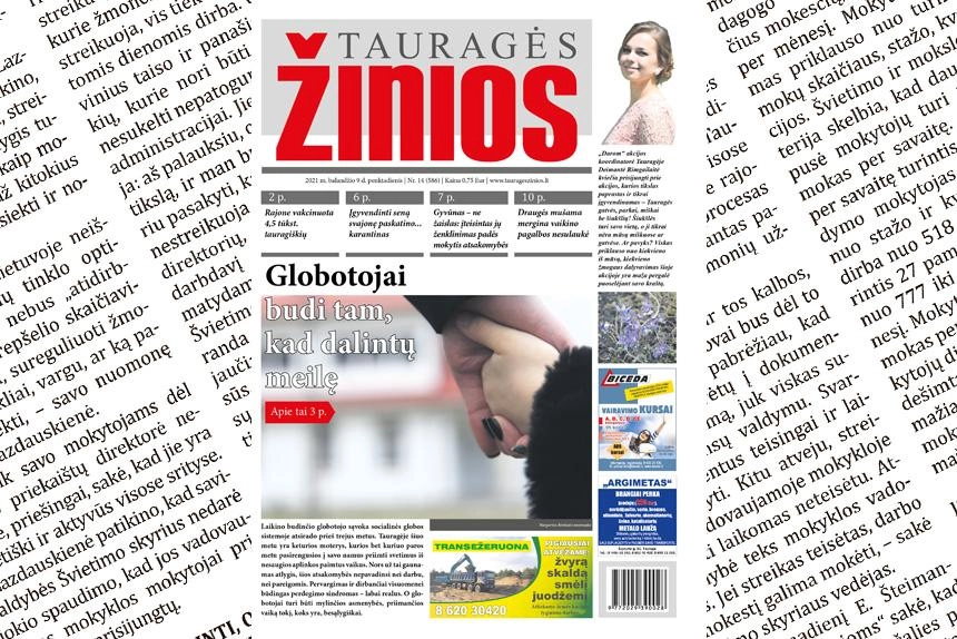 Penktadienio „Tauragės žiniose“: Globotojai budi tam, kad dalintų meilę