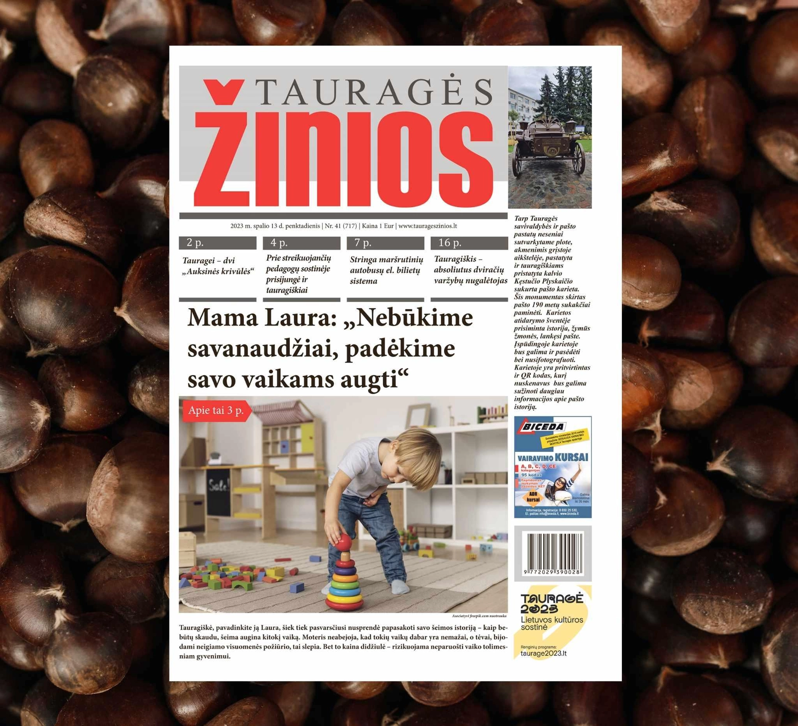 Penktadienio „Tauragės žiniose“ skaitykite