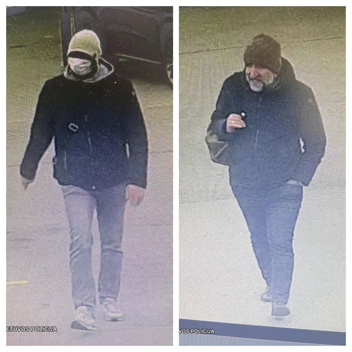 Policija ieško nuotraukose pavaizduotų asmenų