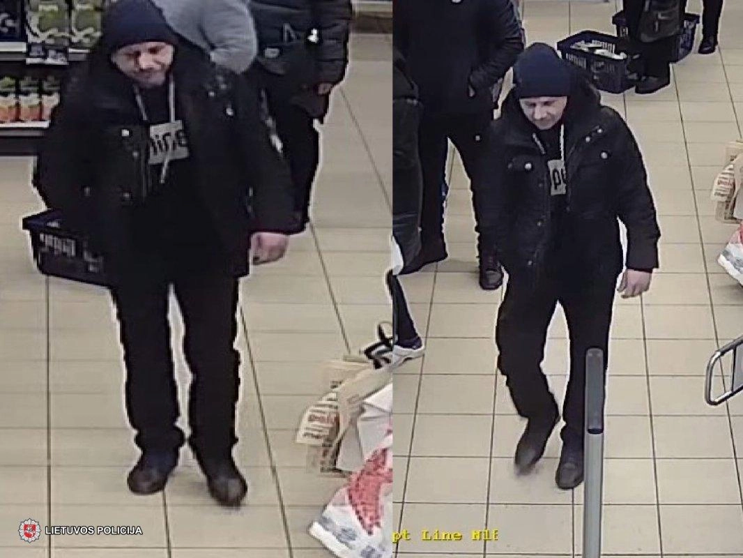 Policijos pareigūnai prašo atpažinti asmenį