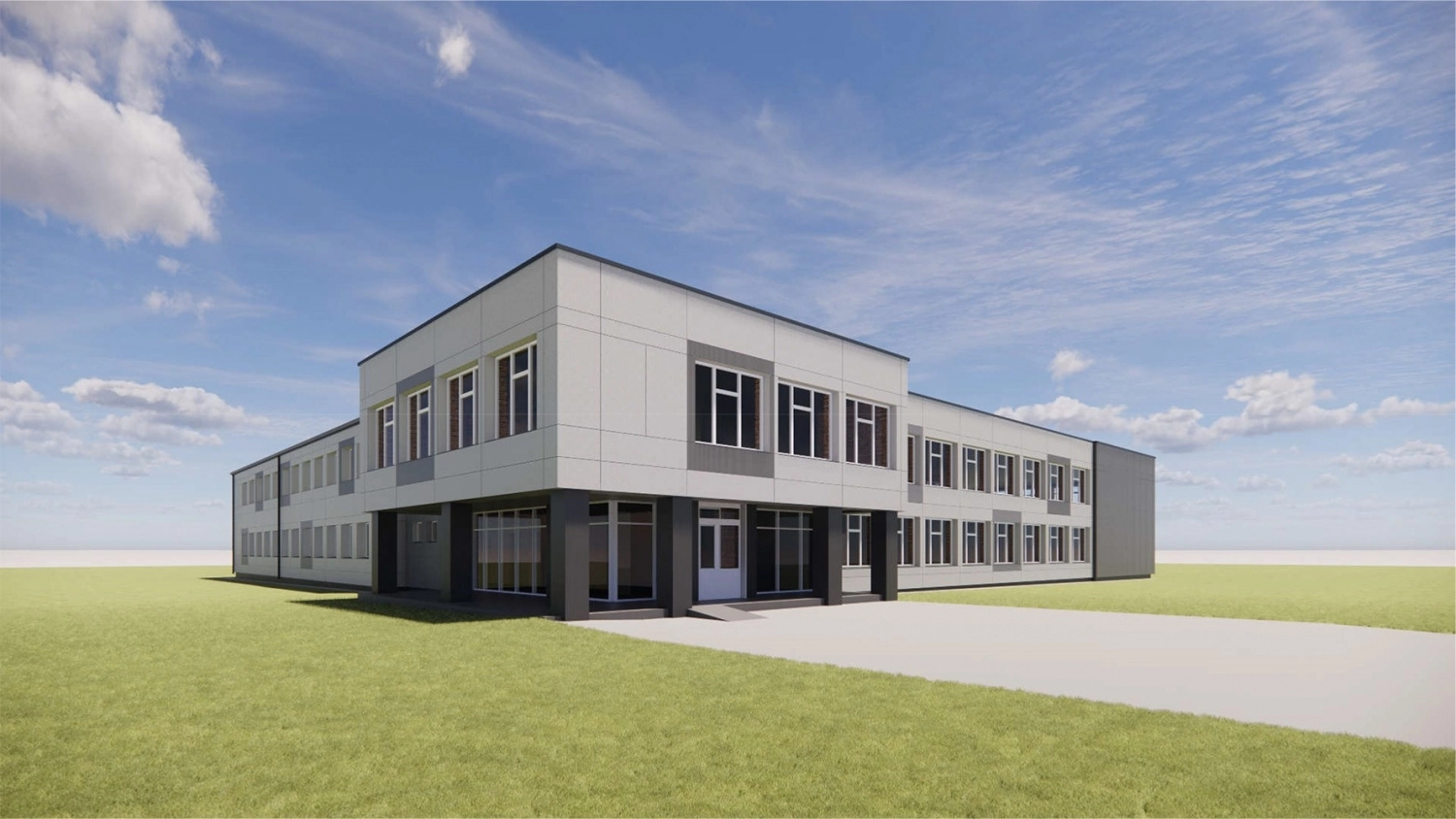Projektuojami Gaurės mokyklos fasado atnaujinimo darbai
