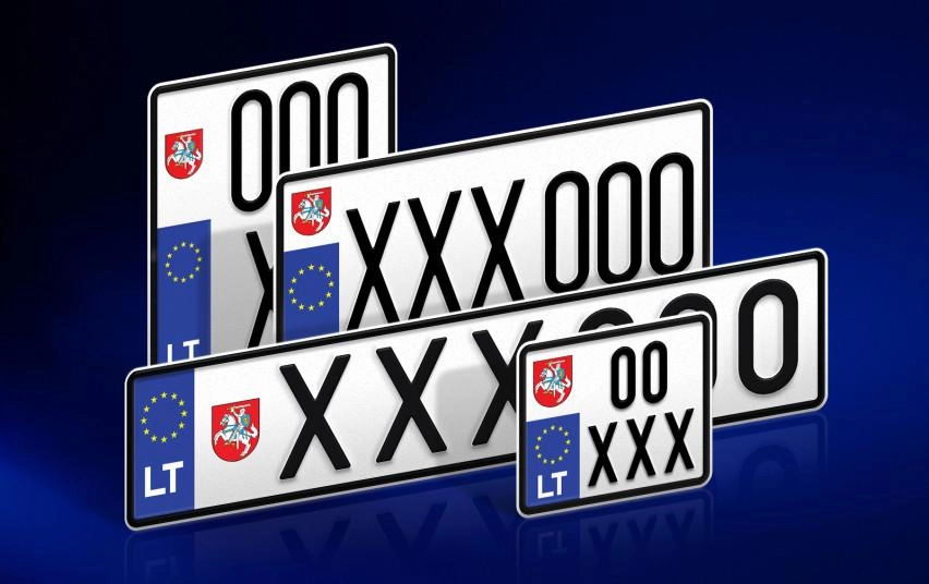 Rudenį vairuotojai galės įsigyti naujo dizaino numerio ženklus su Vyčiu
