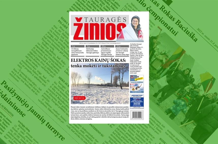 Sausio 21-osios „Tauragės žinių“ anonsas: Elektros ka