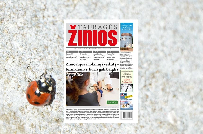 Šį penktadienį „Tauragės žiniose“: Žinios apie mok
