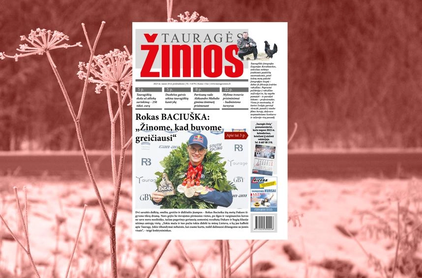 Šiame „Tauragės žinių“ numeryje skaitykite – Rokas