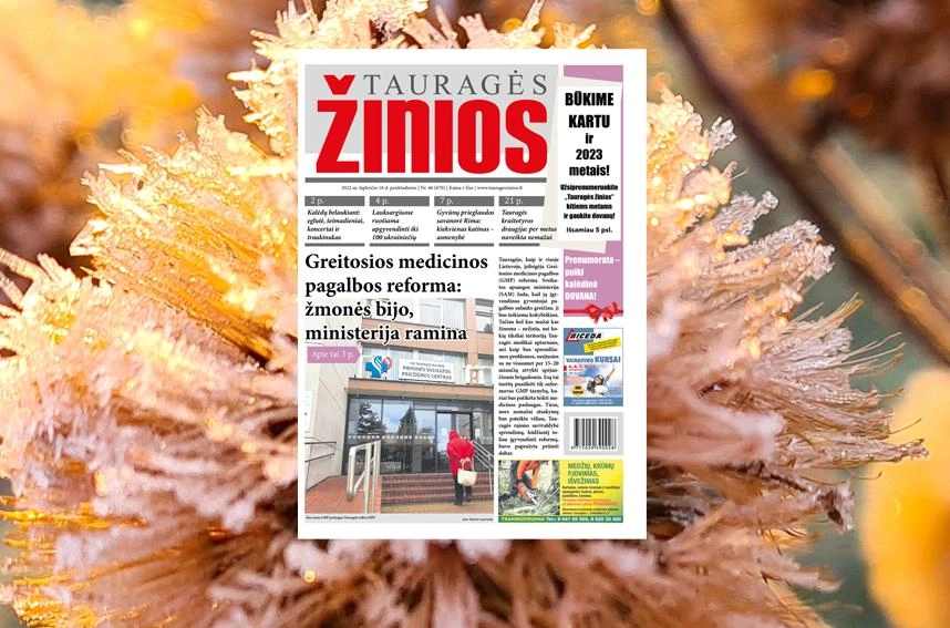 Šio penktadienio „Tauragės žiniose“: Greitosios medic