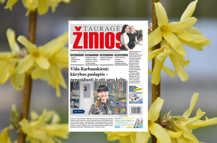 Šio penktadienio „Tauragės žiniose“: Vida Karbauskien