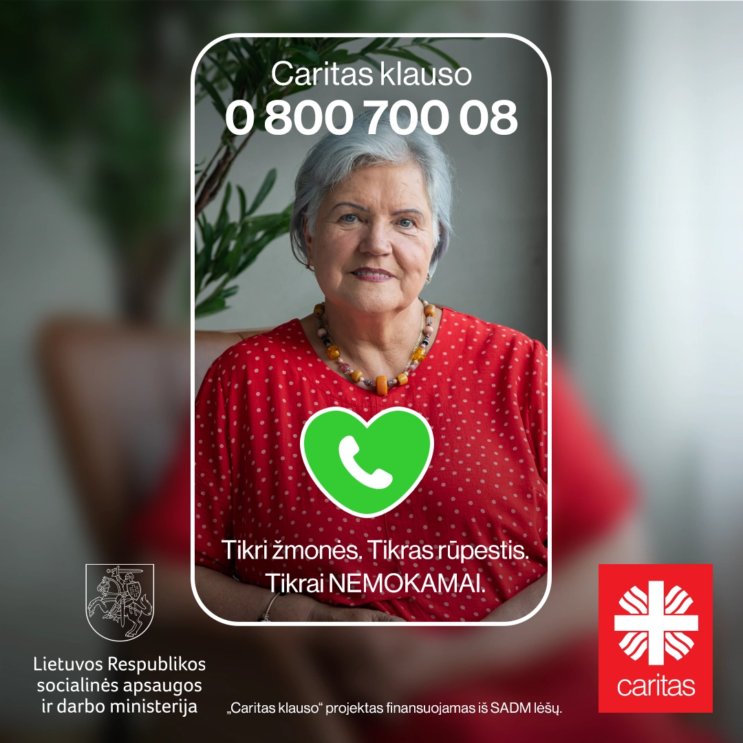 Startuoja emocinės pagalbos linija vyresniems žmonėms