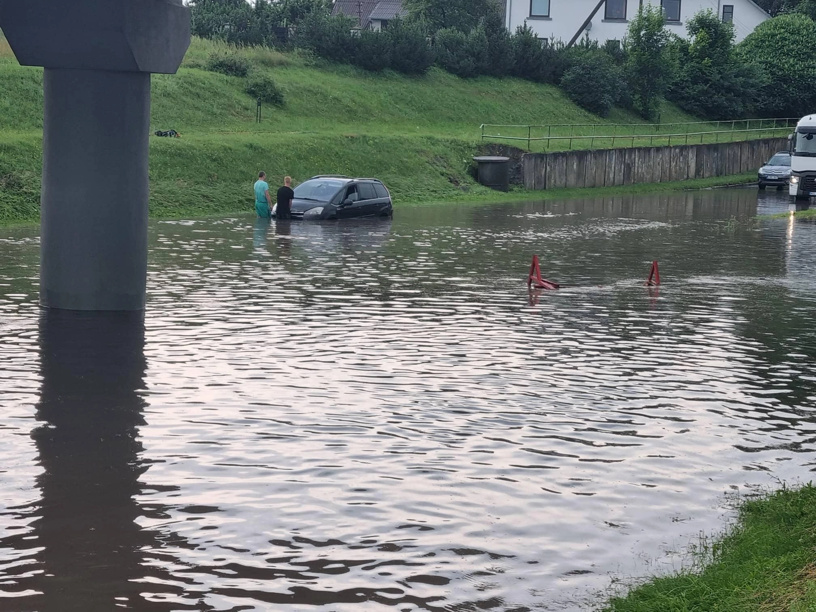 Tauragėje siautėjo stichinė liūtis