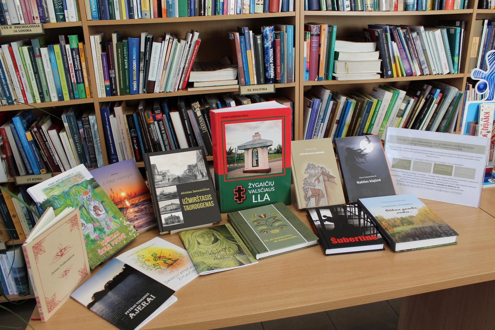 Tauragės metų knygos konkurse – 13 knygų
