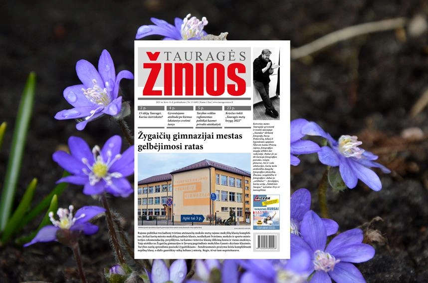 „Tauragės žiniose“ skaitykite: Žygaičių gimnazijai mestas gelbėjimosi ratas