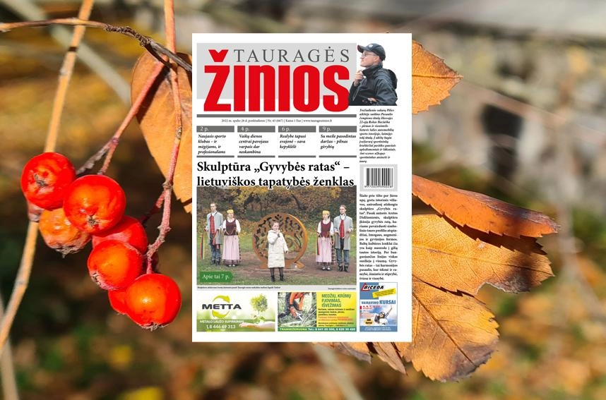 „Tauragės žinių“ anonsas: skulptūra „Gyvybės rata