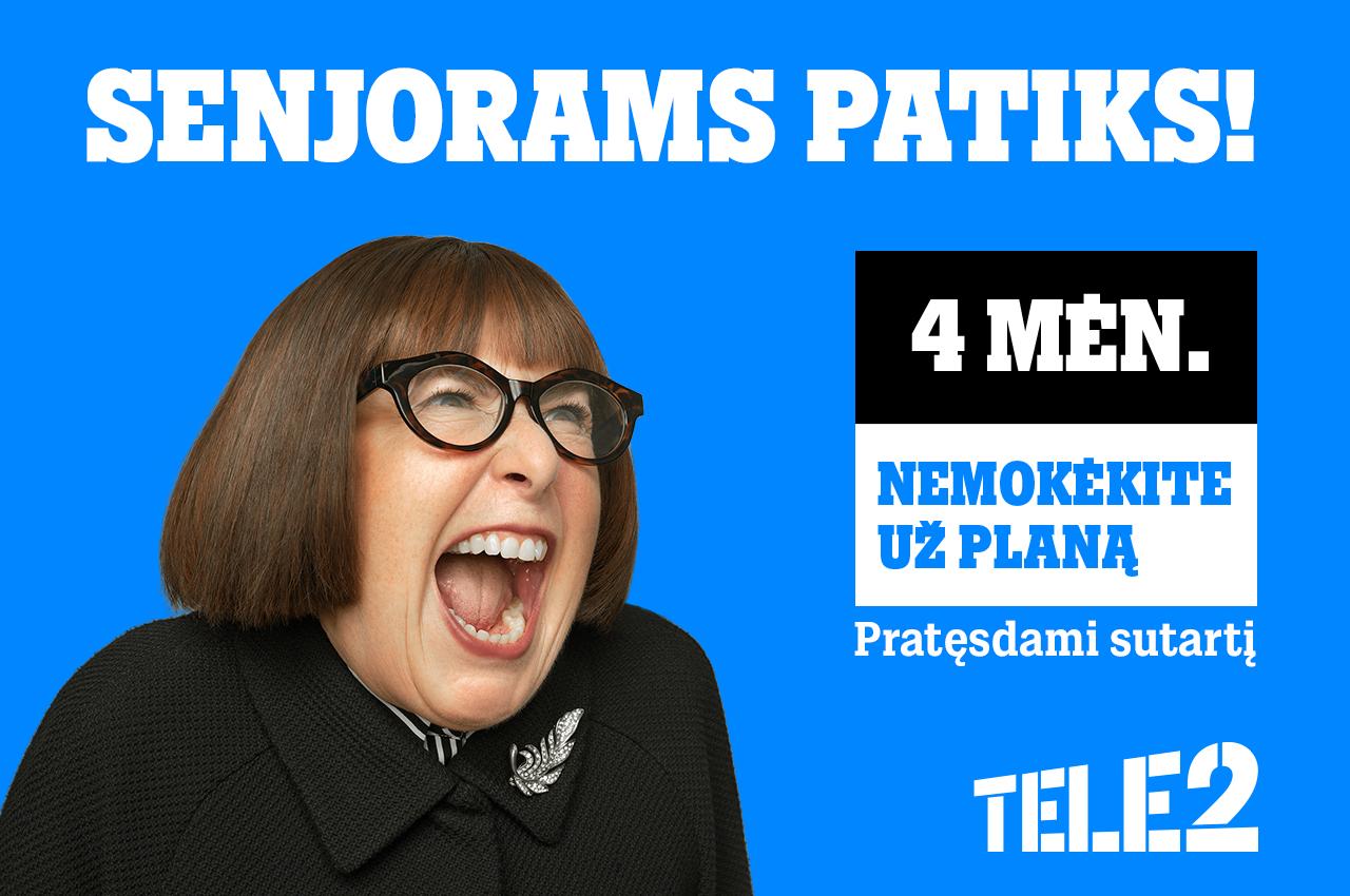 „Tele2“ pasiūlymas senjorams – pratęsus sutartį dab