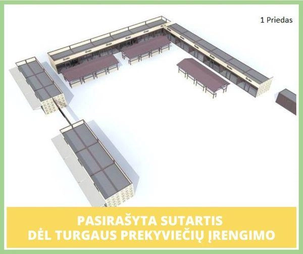Turgelio rekonstrukcija – į pabaigą: liko pagaminti kioskus