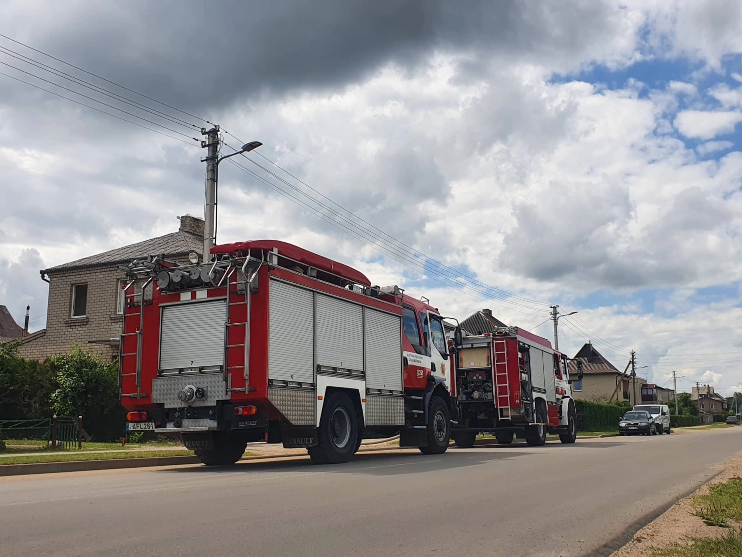 Vidudienį Laisvės gatvėje kilo gaisras