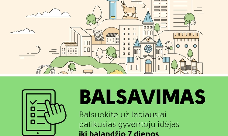 Prasideda balsavimas už labiausiai patikusias dalyvaujamojo biudžeto idėjas