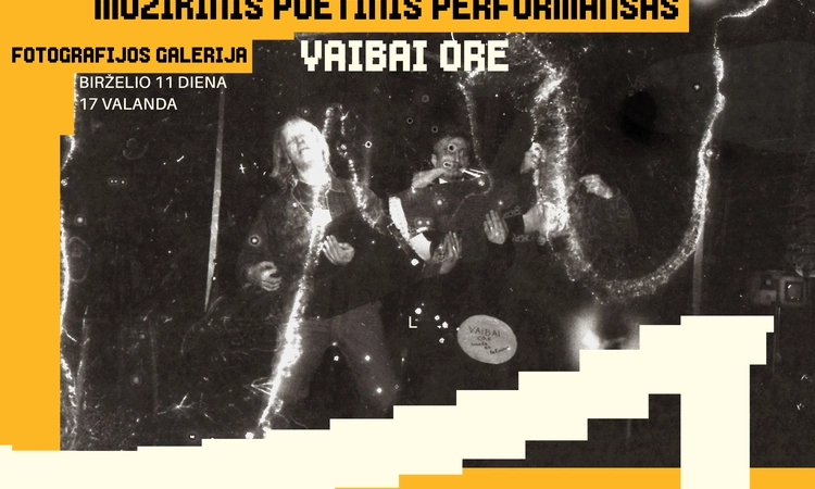 Susitikimas su fotomenininke Justina Tulaite ir muzikinis/poetinis performansas Vaivai