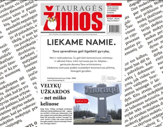 Balandžio 10-osios anonsas: kur atvykstančius į Tauragę pasitiks kontrolės postai?
