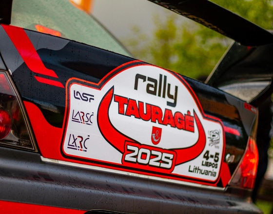 Eismo ribojimai „Rally Tauragė 2025“ metu