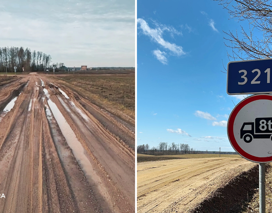 Įvedami laikini krovininio transporto eismo ribojimai žvyrkeliuose