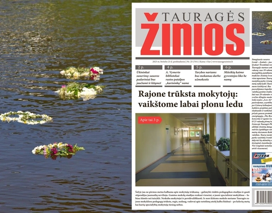 Šio penktadienio „Tauragės žiniose“: Rajone trūksta mokytojų: vaikštome labai plonu ledu