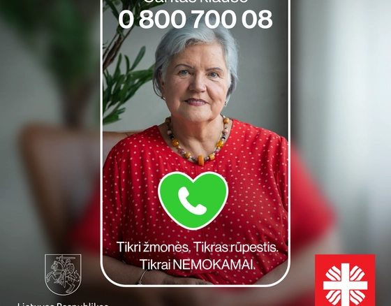 Startuoja emocinės pagalbos linija vyresniems žmonėms