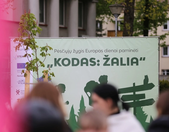 Tauragėje šurmuliavo pėsčiųjų žygis „KODAS: ŽALIA“